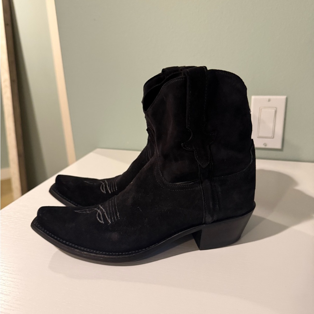 Lucchese ELENA in black suede - Picture 4 of 8